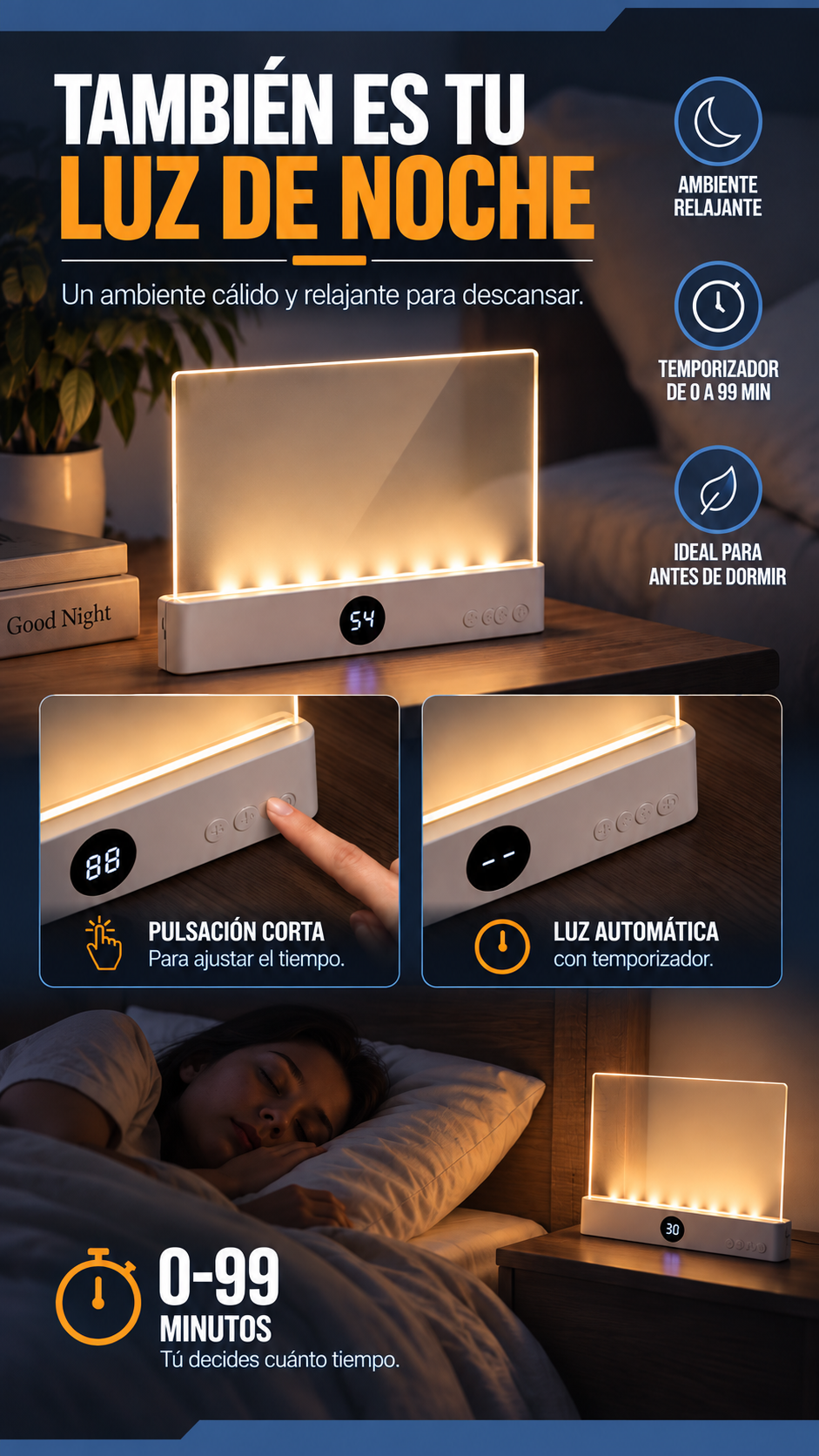 SmoothPage™ - Luz de lectura ultrafina