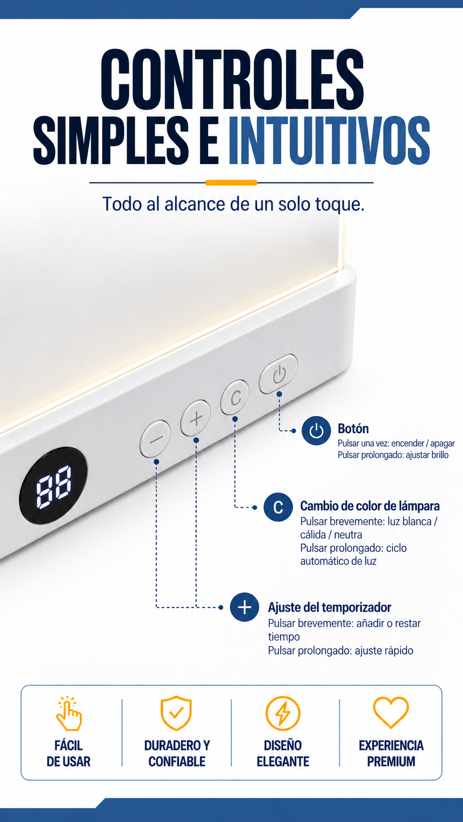 SmoothPage™ - Luz de lectura ultrafina